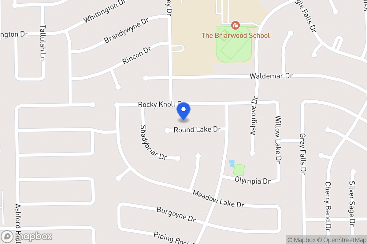 Map of 1919 Round Lake Dr, Houston