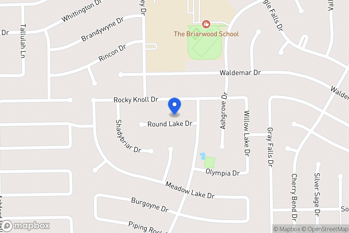 Map of 1931 Round Lake Dr, Houston