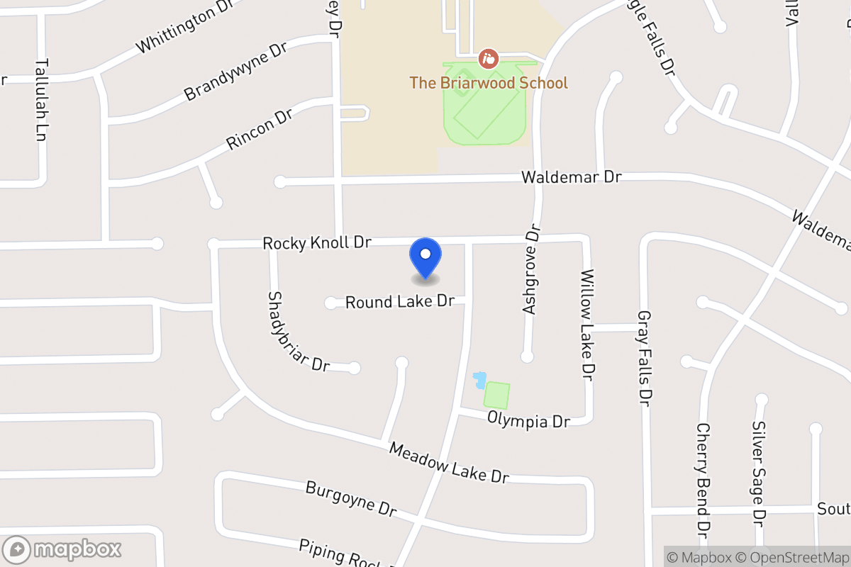 Map of 1935 Round Lake Dr, Houston