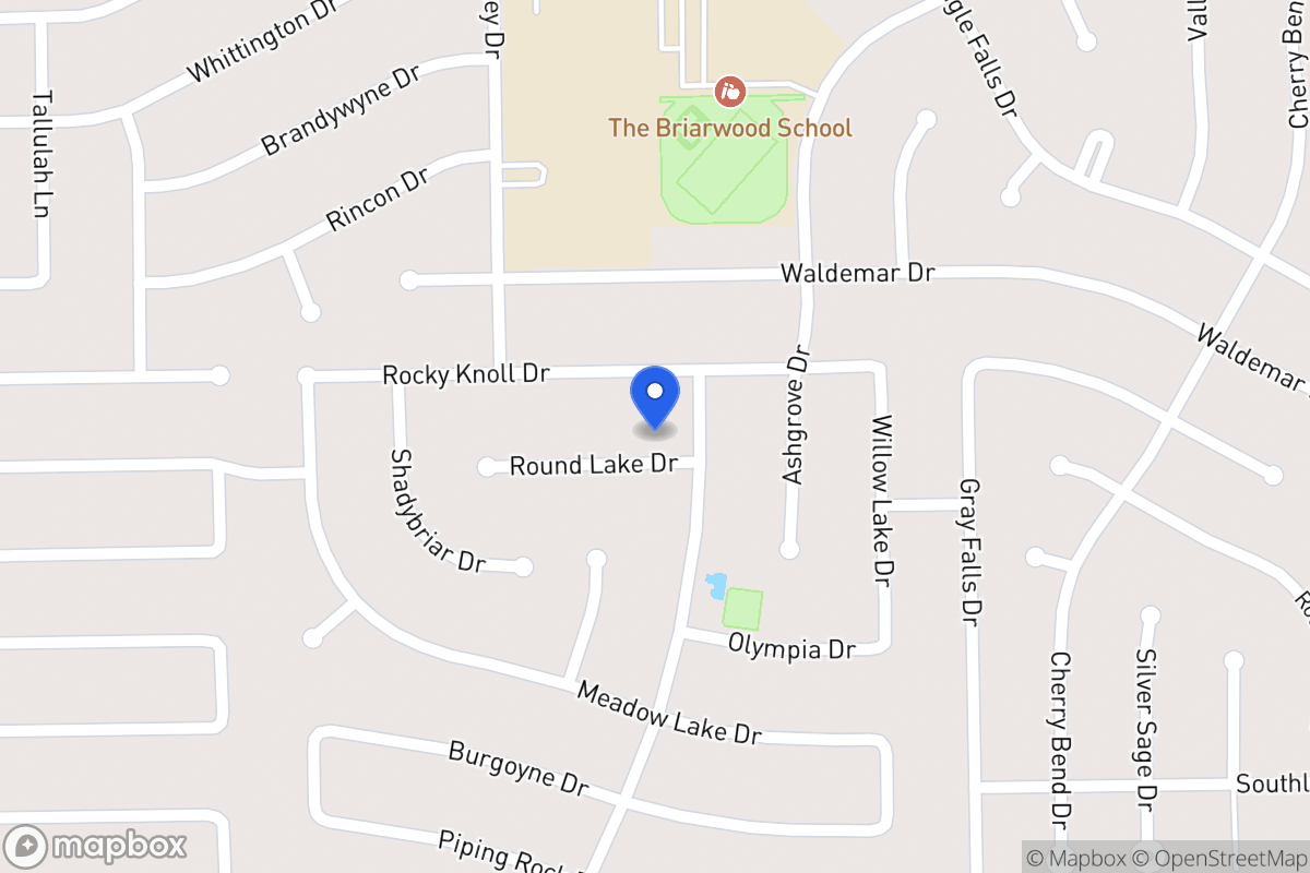 Map of 1939 Round Lake Dr, Houston