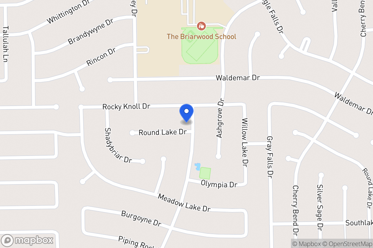 Map of 1943 Round Lake Dr, Houston