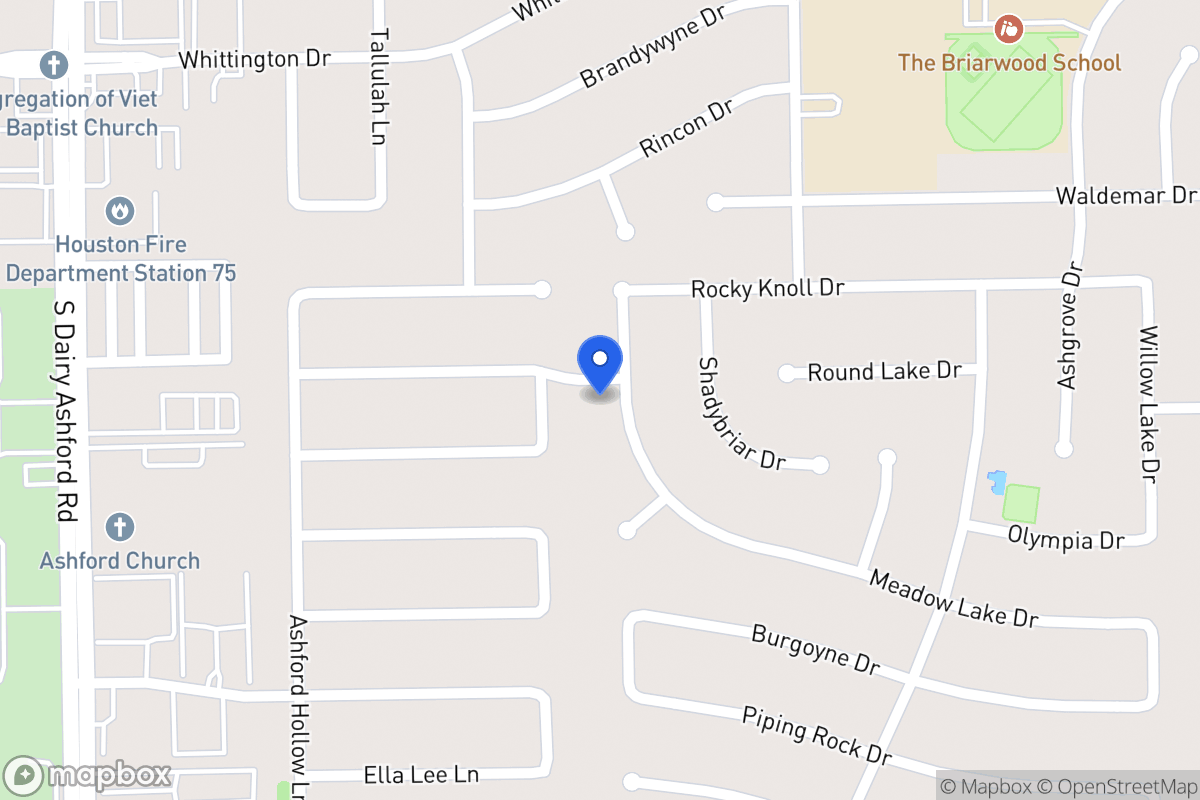 Map of 12339 Meadow Lake Dr, Houston