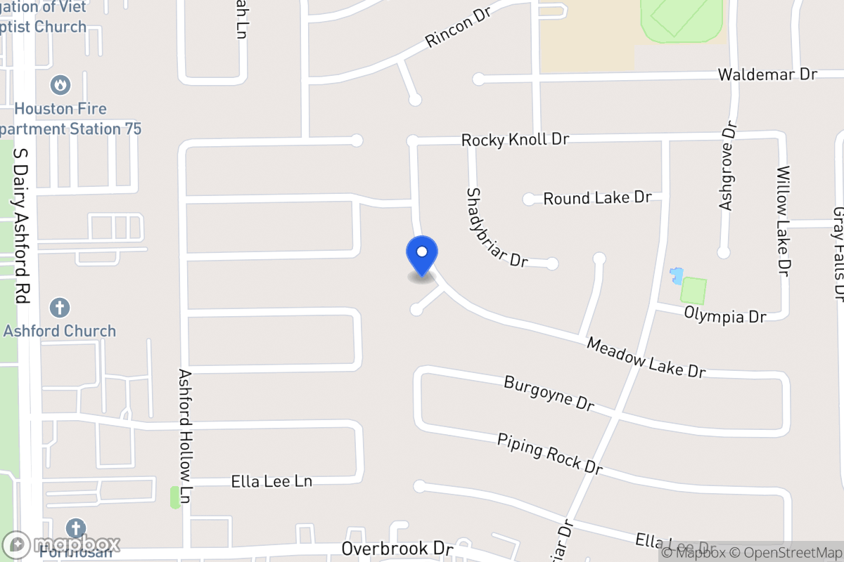 Map of 2302 Ivy Glen Dr, Houston