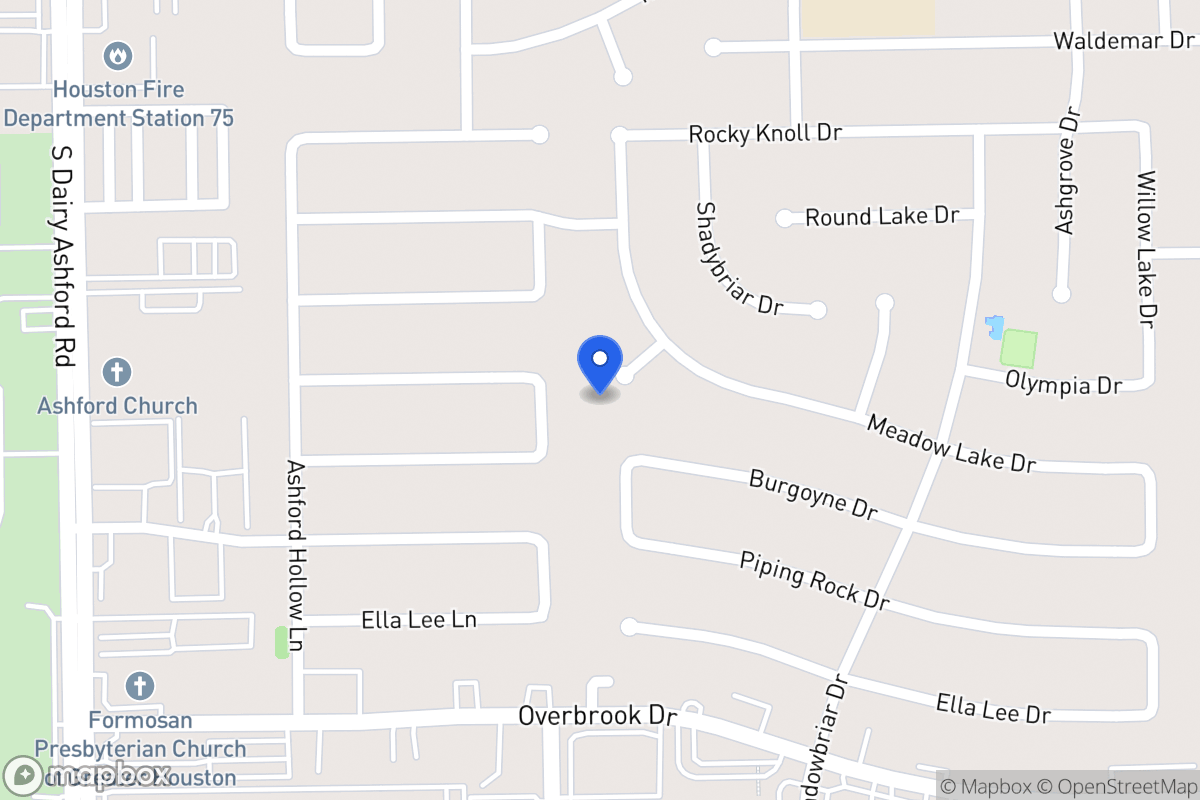 Map of 2315 Ivy Glen Dr, Houston