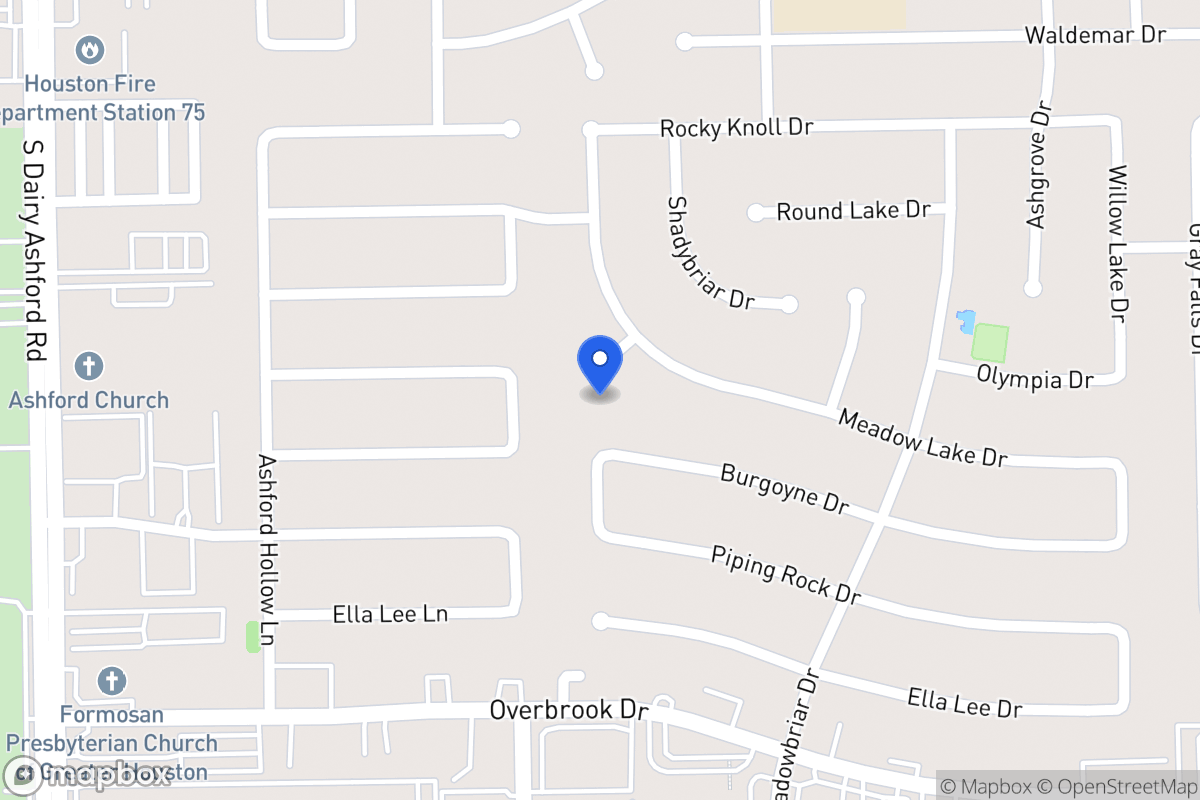 Map of 2311 Ivy Glen Dr, Houston