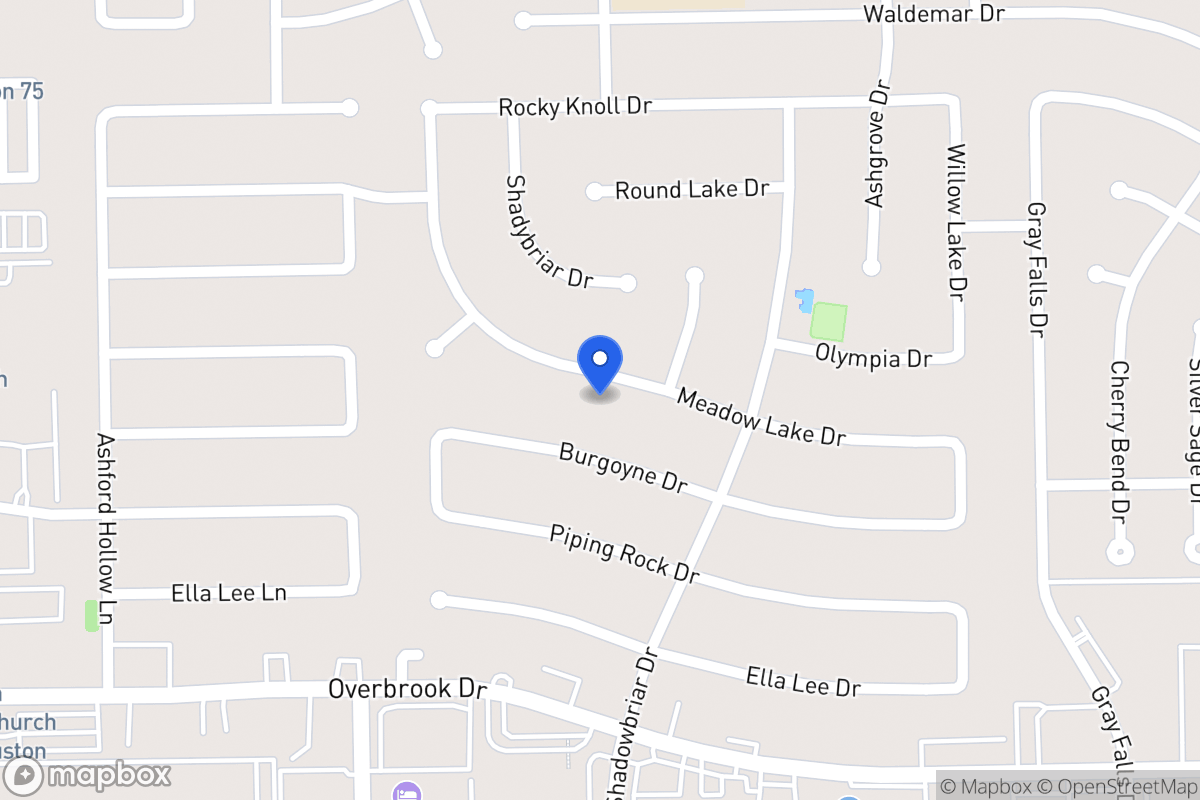 Map of 12227 Meadow Lake Dr, Houston