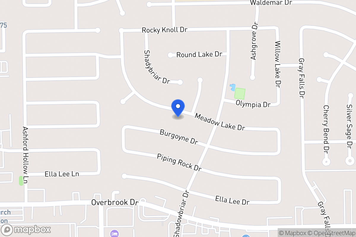 Map of 12223 Meadow Lake Dr, Houston