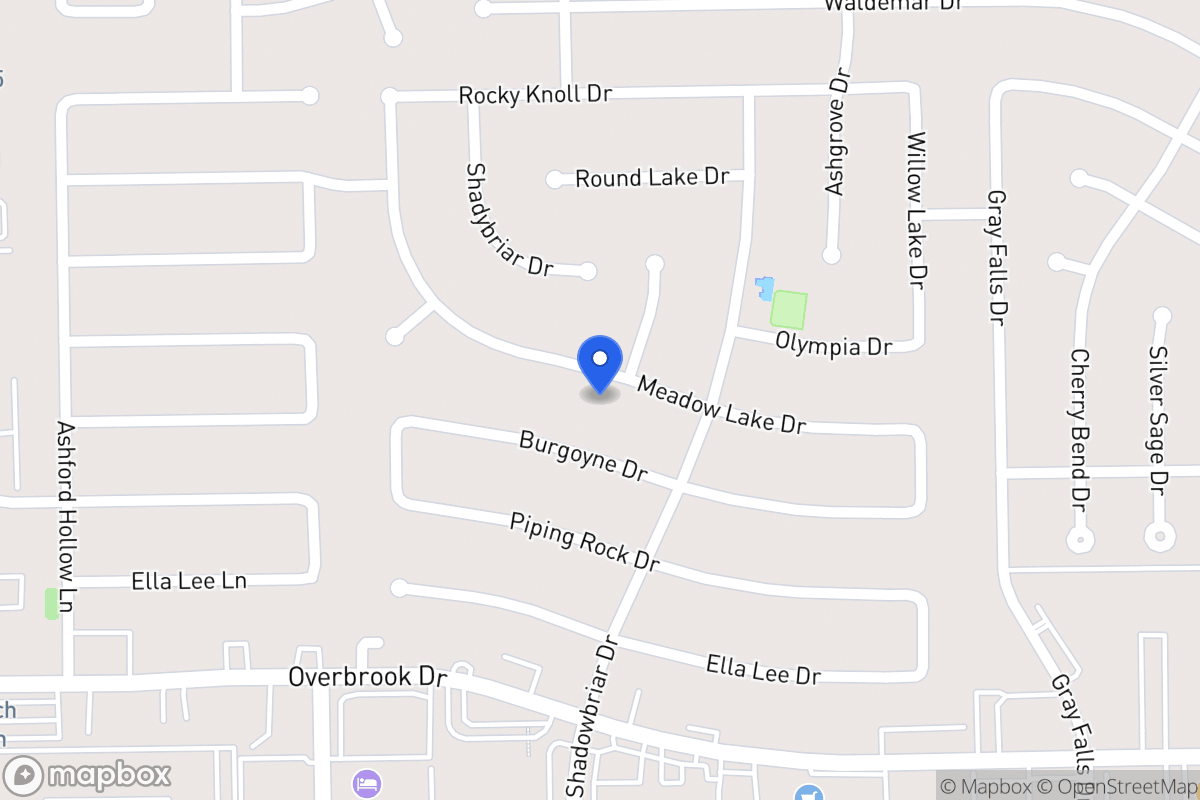 Map of 12219 Meadow Lake Dr, Houston