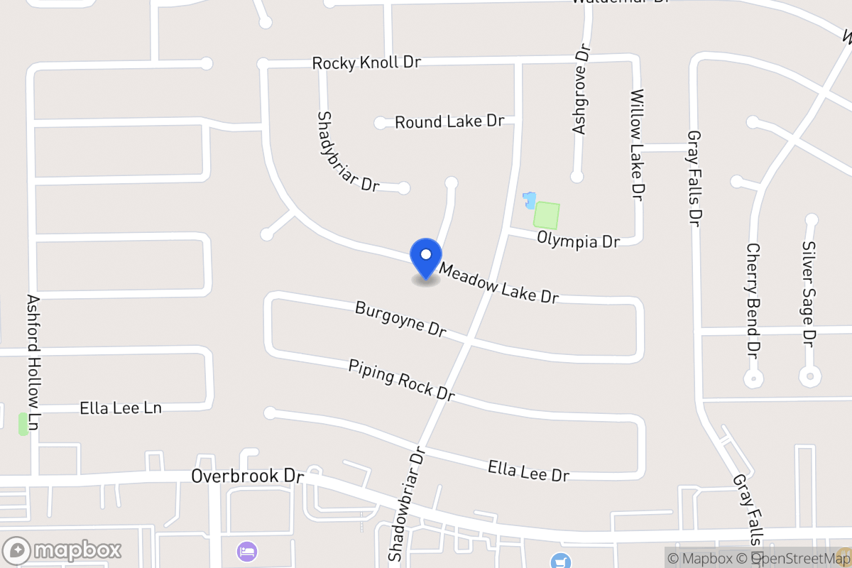 Map of 12215 Meadow Lake Dr, Houston