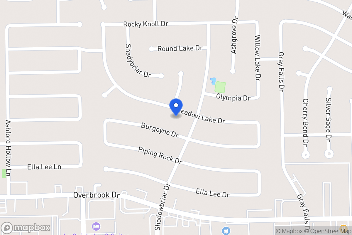 Map of 12211 Meadow Lake Dr, Houston