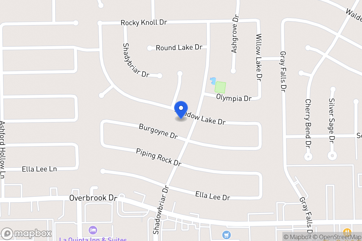 Map of 12207 Meadow Lake Dr, Houston