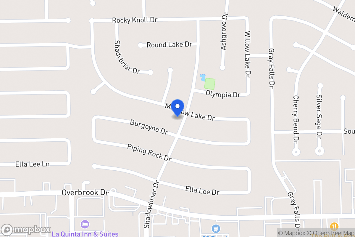 Map of 12203 Meadow Lake Dr, Houston