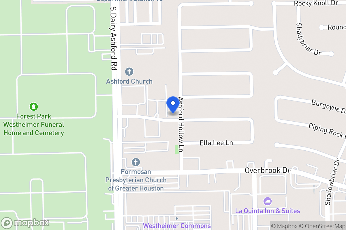 Map of 2238 Ashford Hollow Ln, Houston