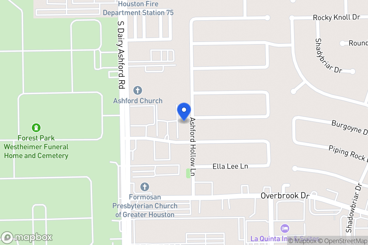 Map of 2226 Ashford Hollow Ln, Houston
