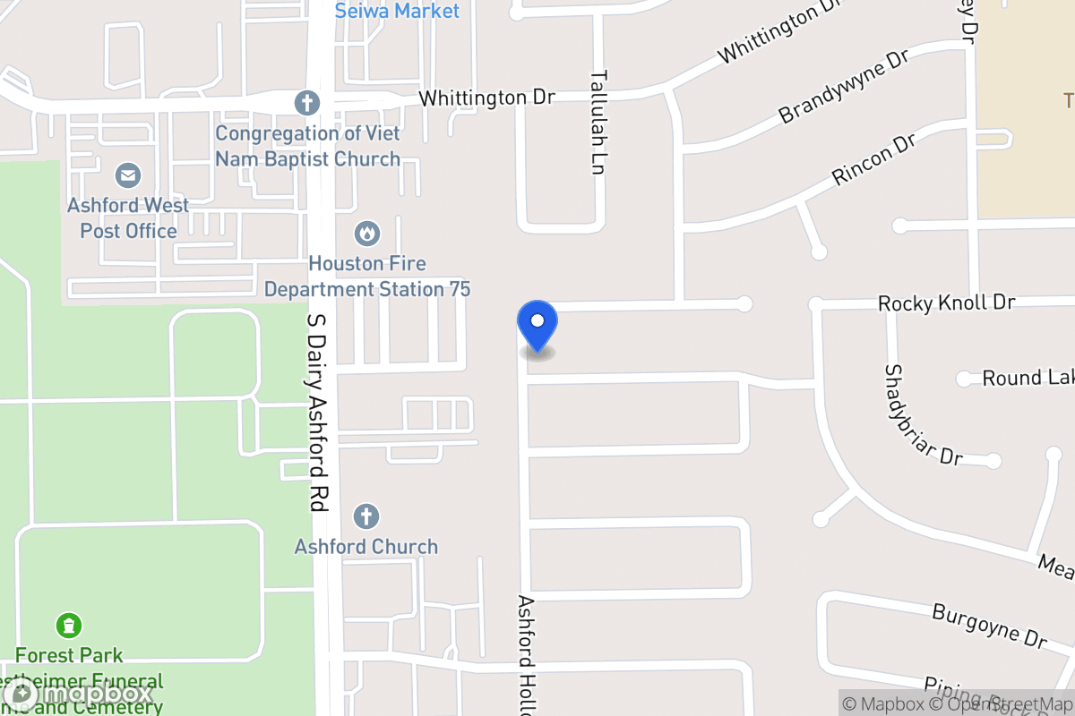 Map of 1803 Round Lake Dr, Houston