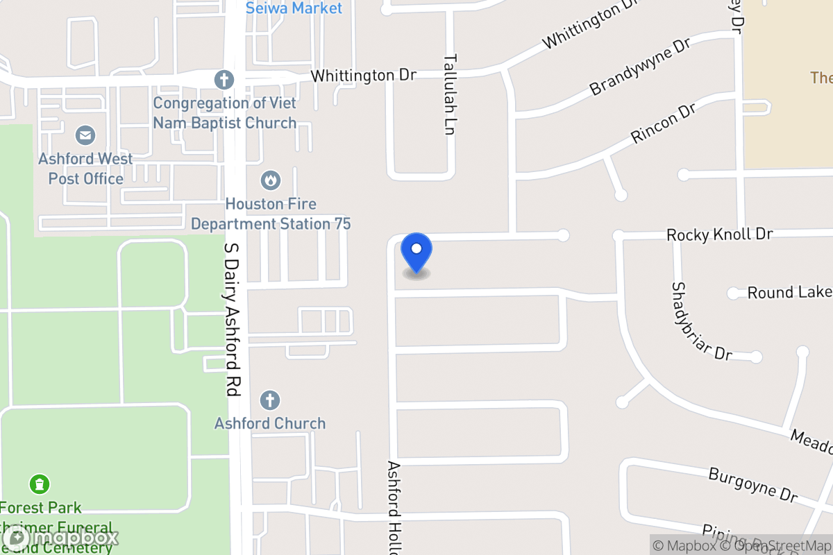 Map of 1807 Round Lake Dr, Houston