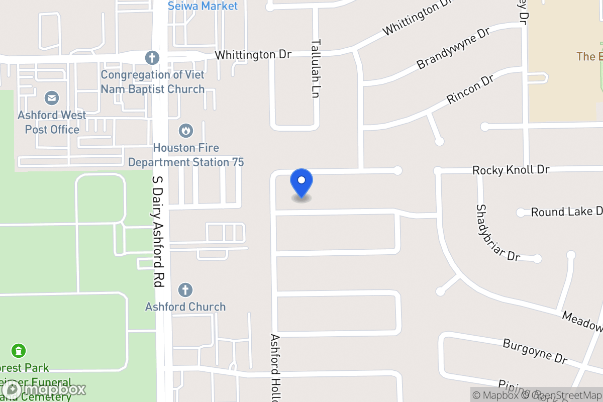 Map of 1811 Round Lake Dr, Houston