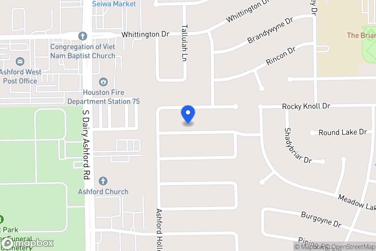 Map of 1819 Round Lake Dr, Houston