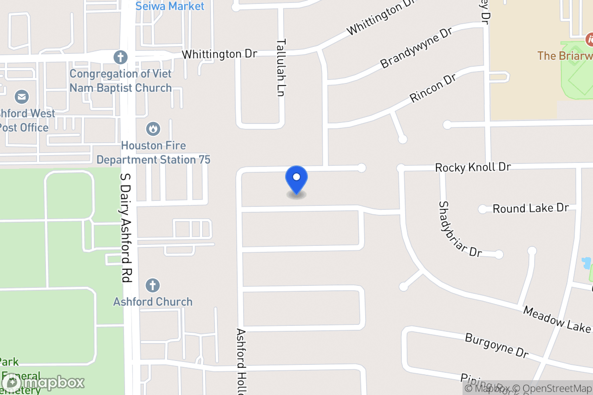Map of 1823 Round Lake Dr, Houston
