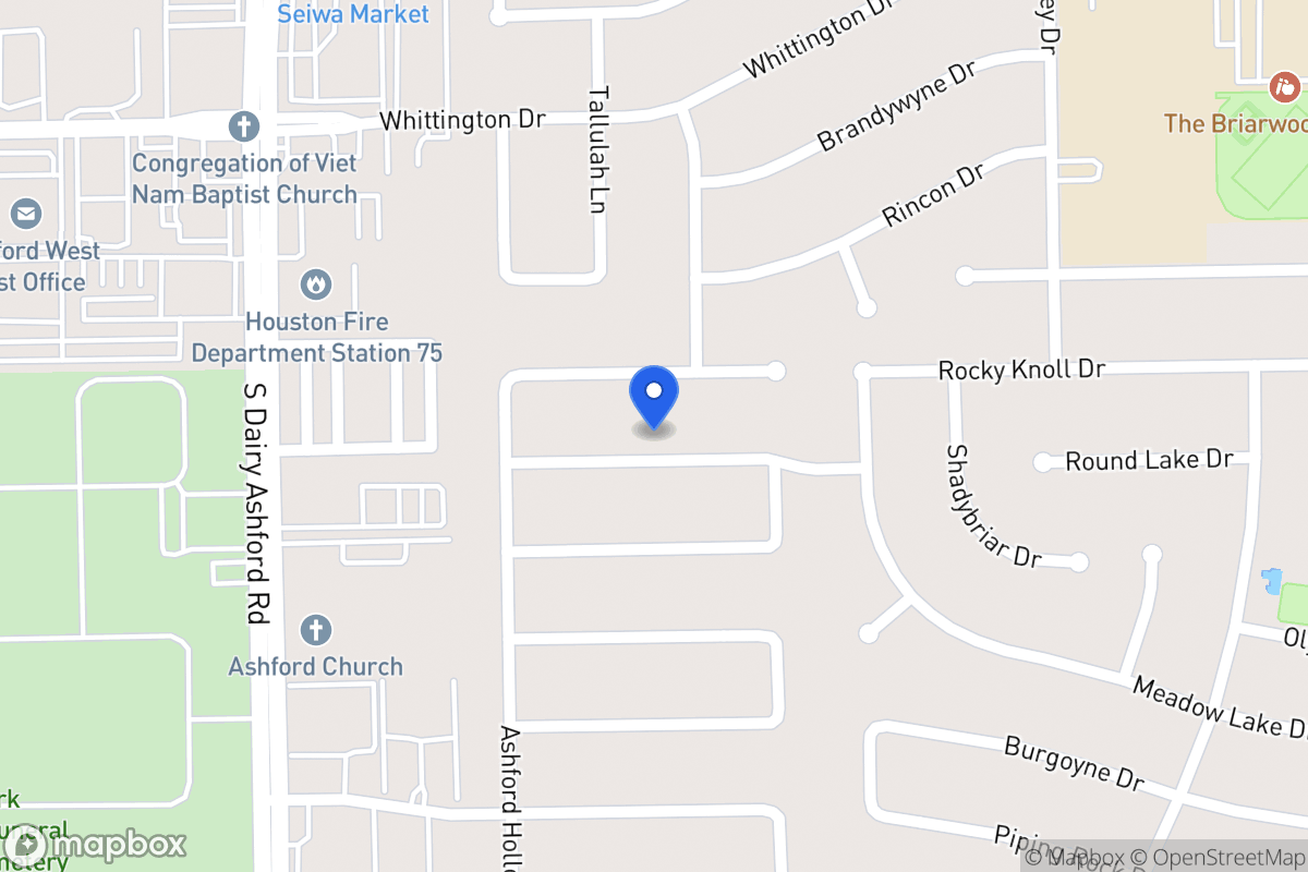 Map of 1827 Round Lake Dr, Houston