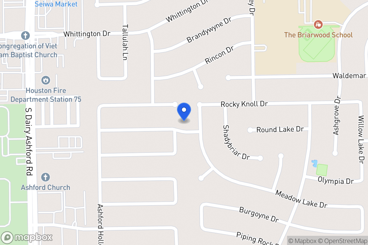 Map of 1855 Round Lake Dr, Houston