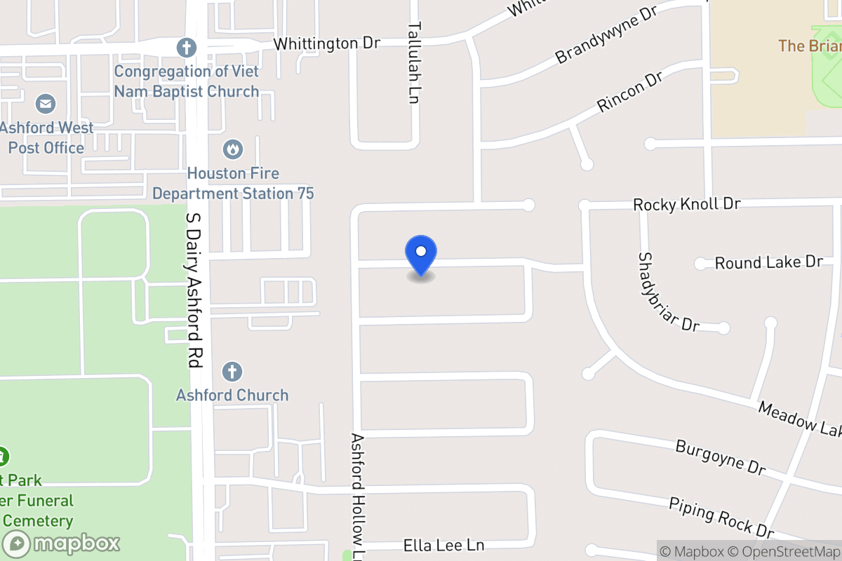 Map of 1818 Round Lake Dr, Houston