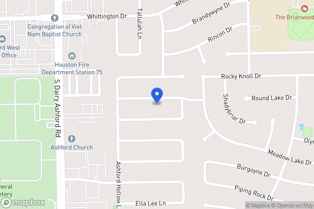Map of 1830 Round Lake Dr, Houston