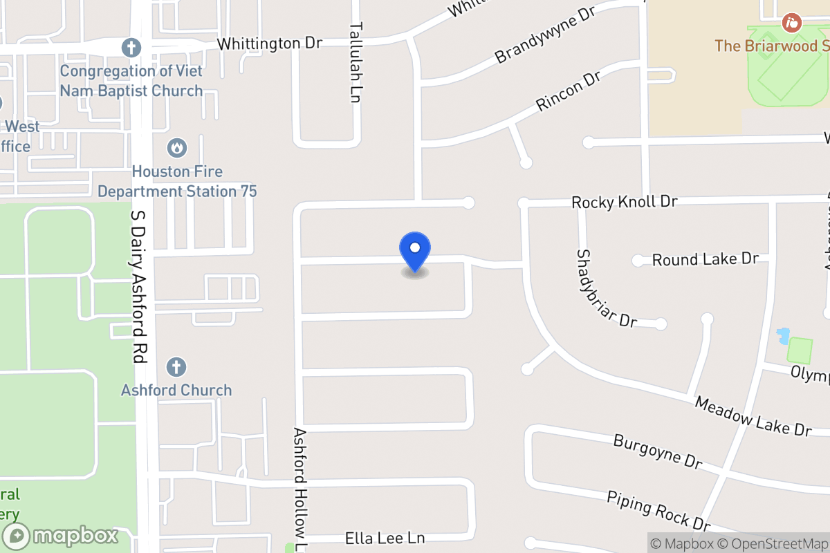 Map of 1834 Round Lake Dr, Houston
