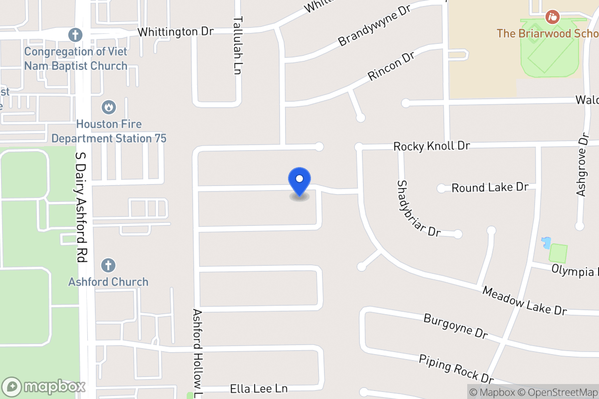 Map of 1842 Round Lake Dr, Houston
