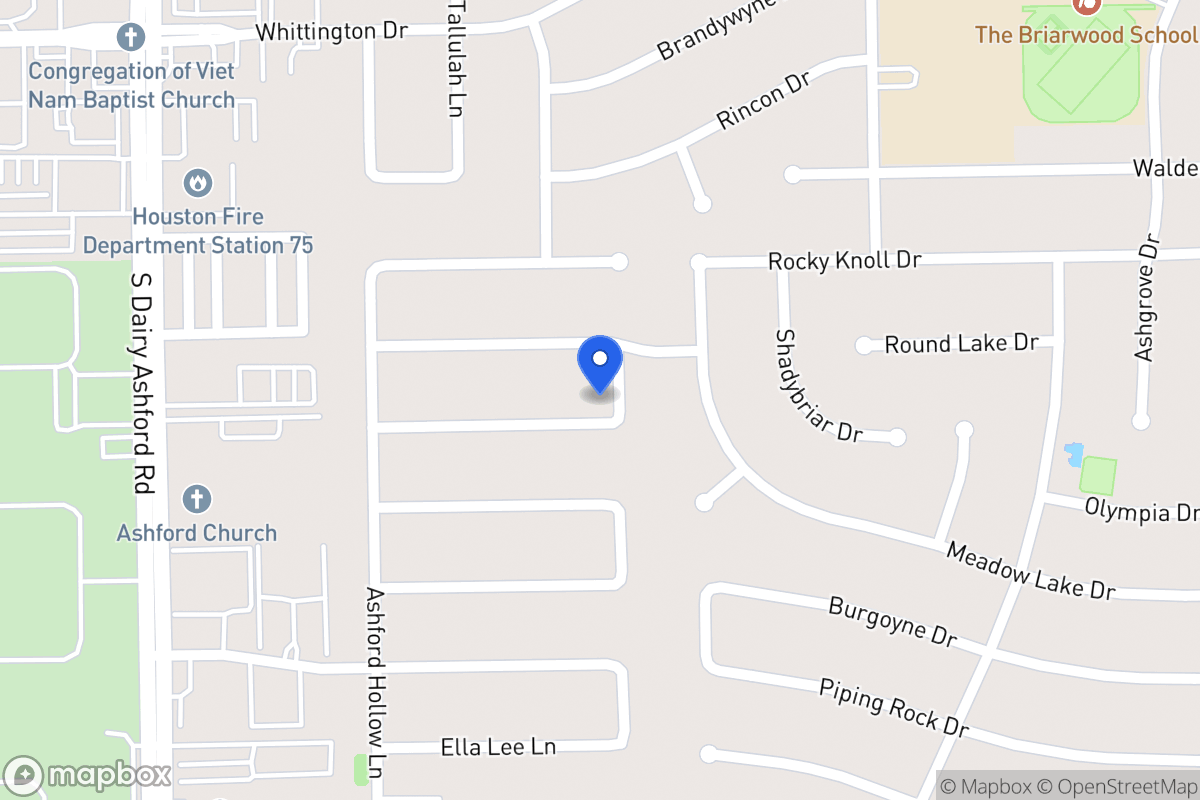 Map of 12422 Olympia Dr, Houston