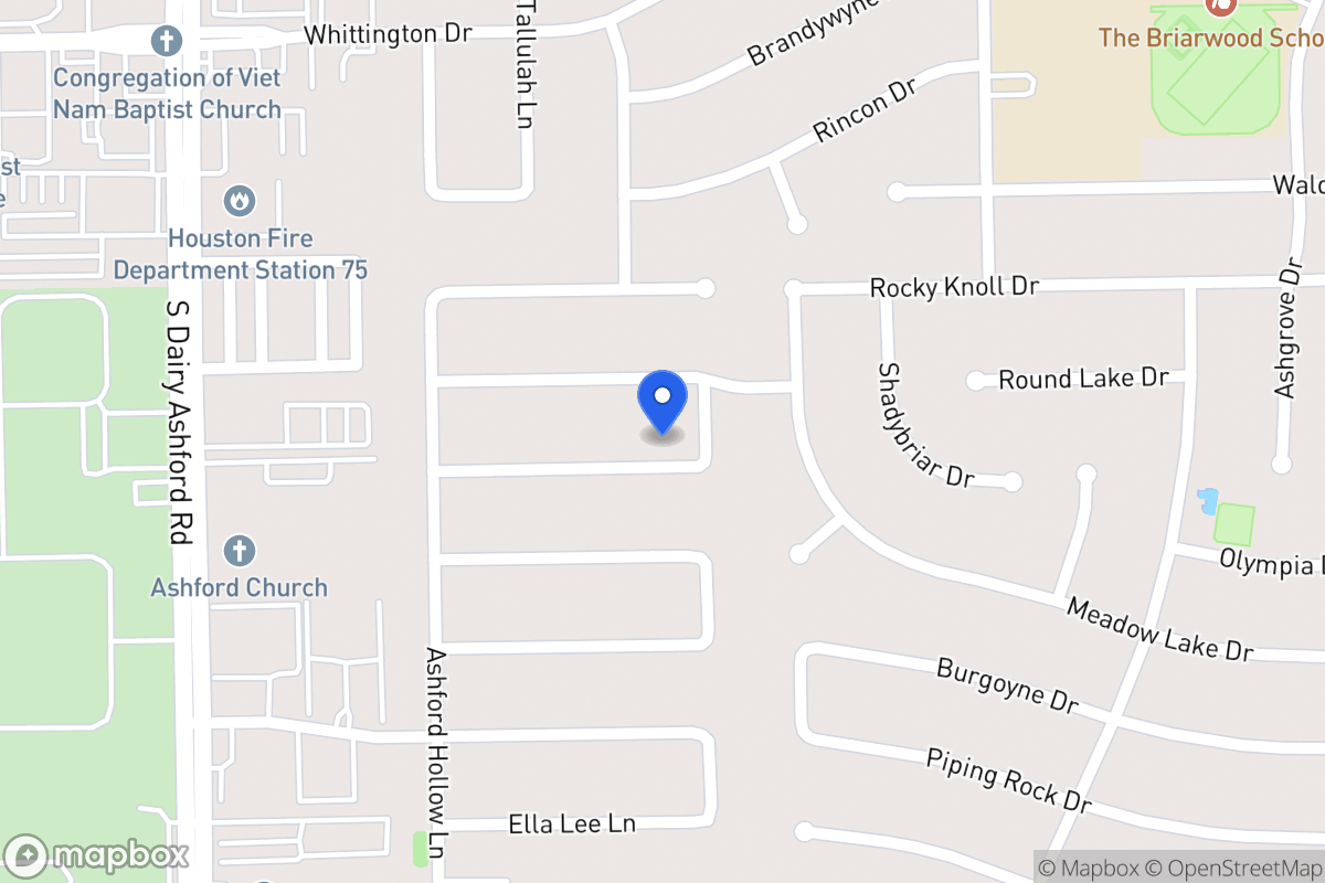 Map of 12426 Olympia Dr, Houston