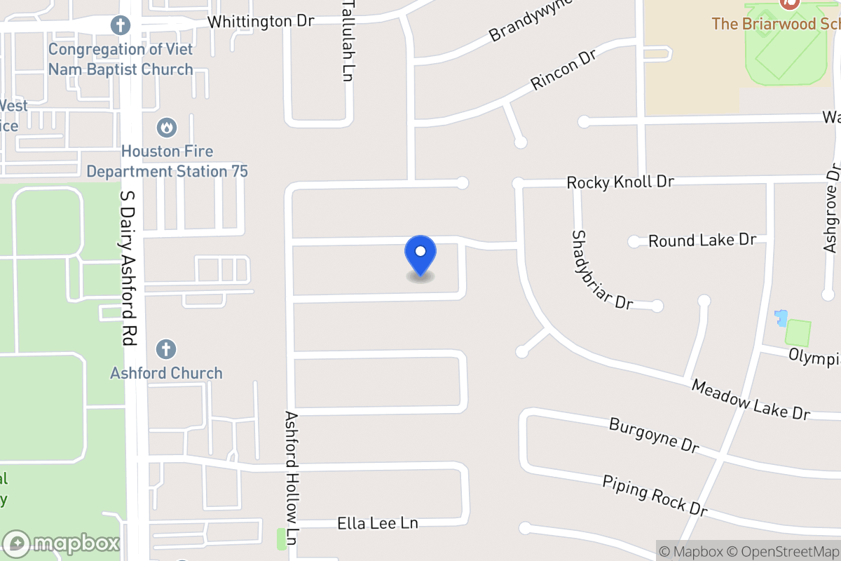 Map of 12430 Olympia Dr, Houston