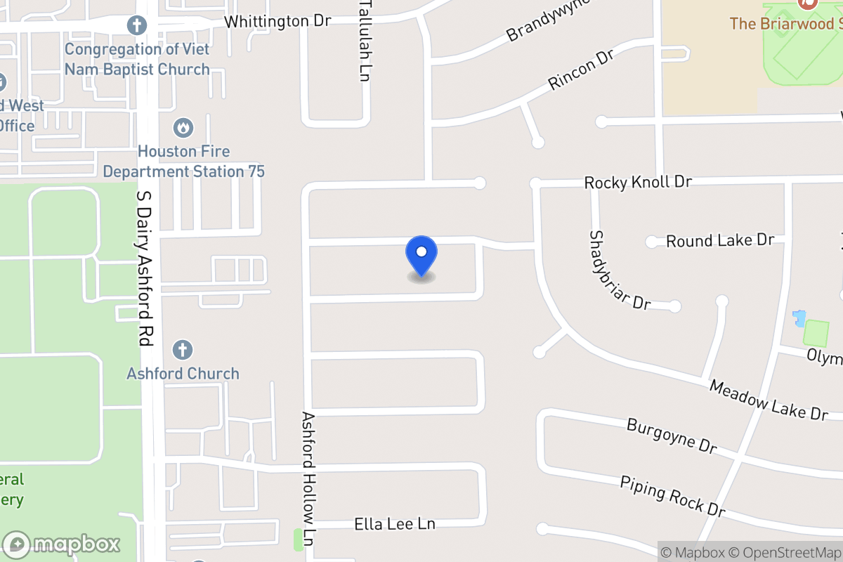 Map of 12502 Olympia Dr, Houston
