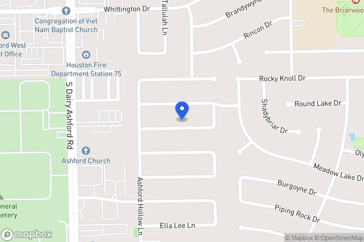 Map of 12506 Olympia Dr, Houston