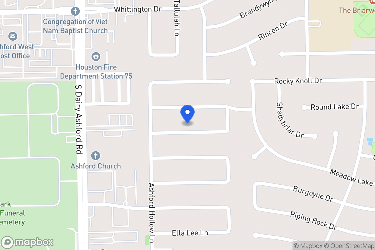 Map of 12510 Olympia Dr, Houston
