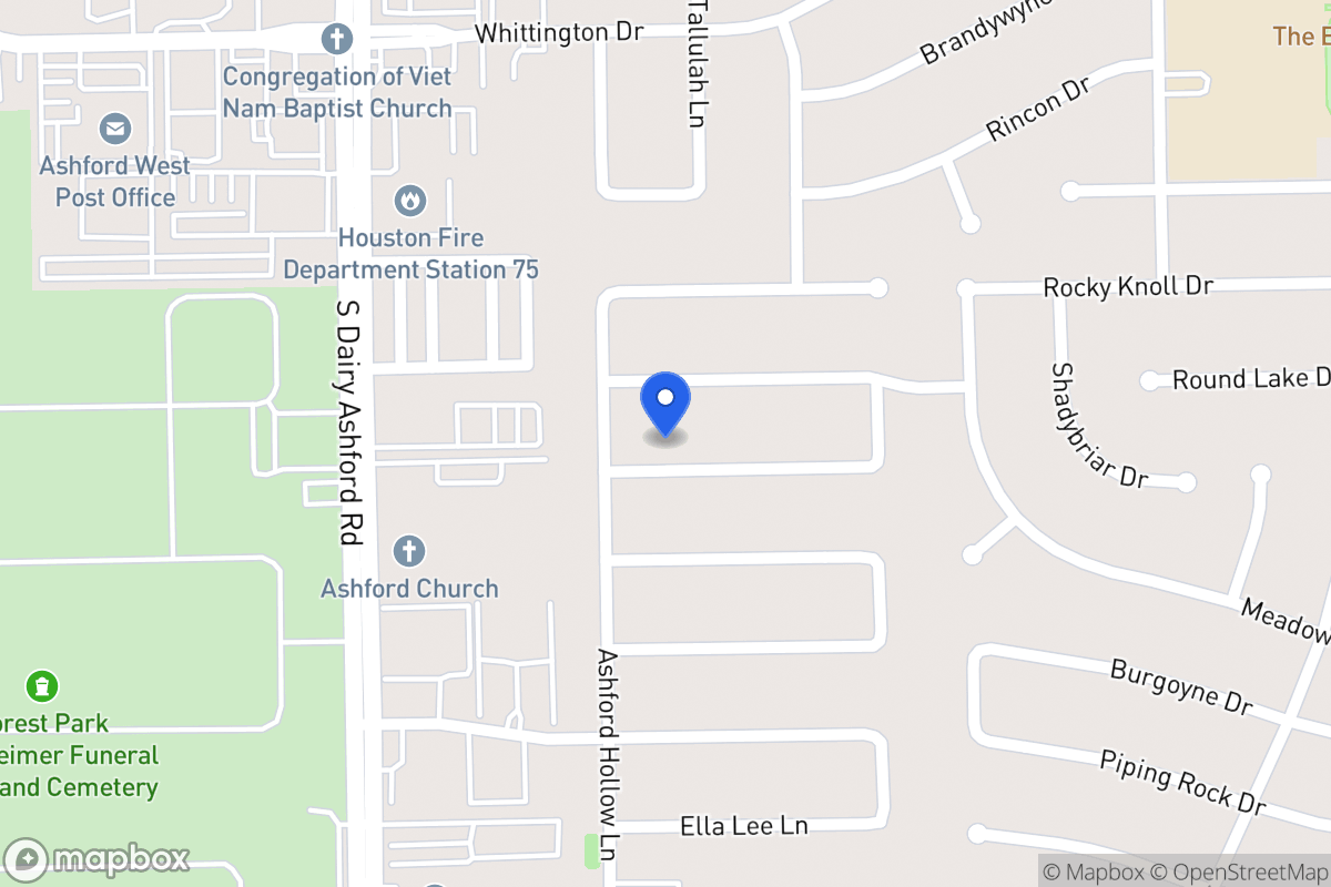 Map of 12522 Olympia Dr, Houston