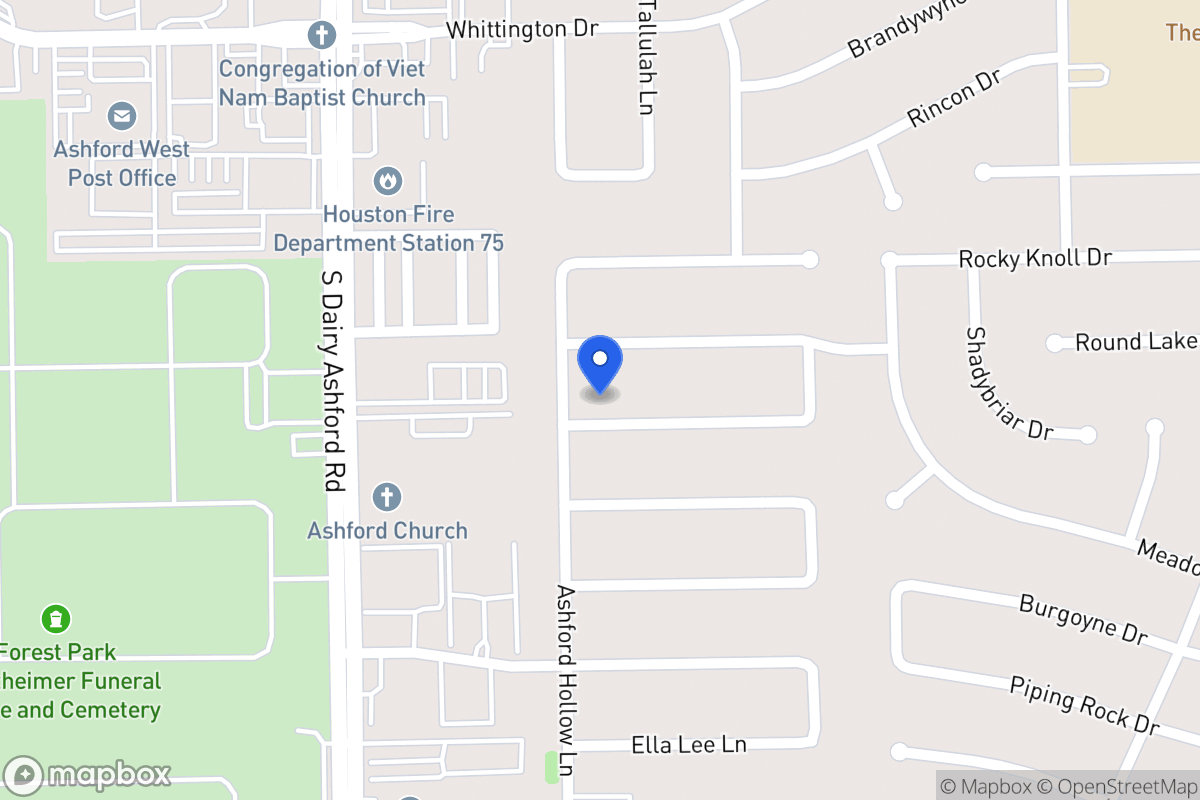Map of 12526 Olympia Dr, Houston