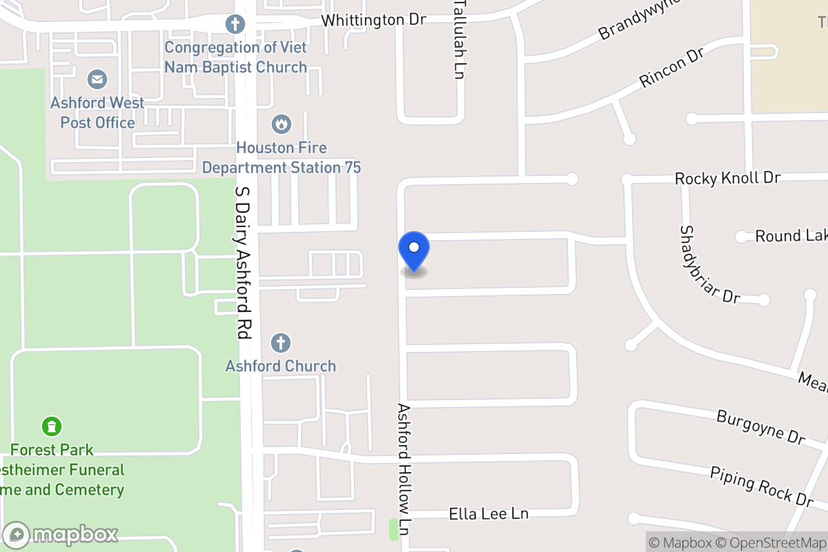 Map of 12530 Olympia Dr, Houston