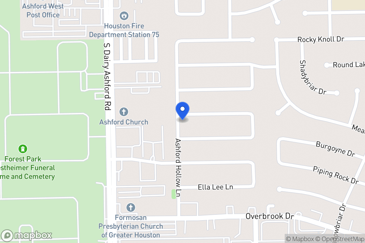 Map of 12531 Meadow Lake Dr, Houston
