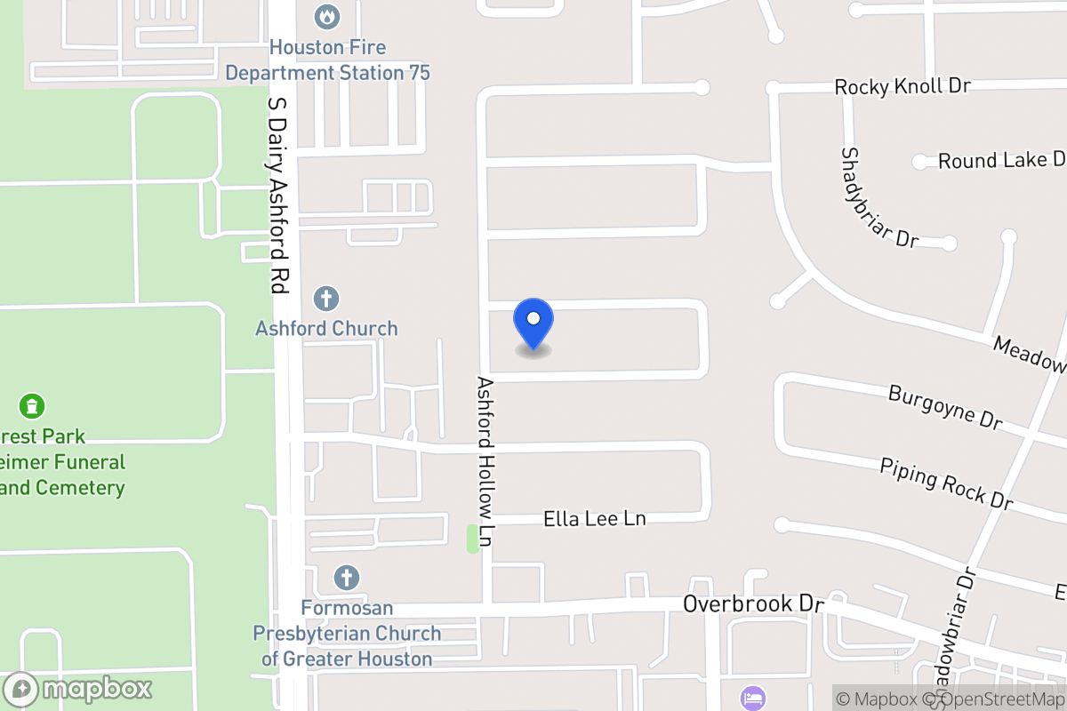 Map of 12522 Burgoyne Dr, Houston