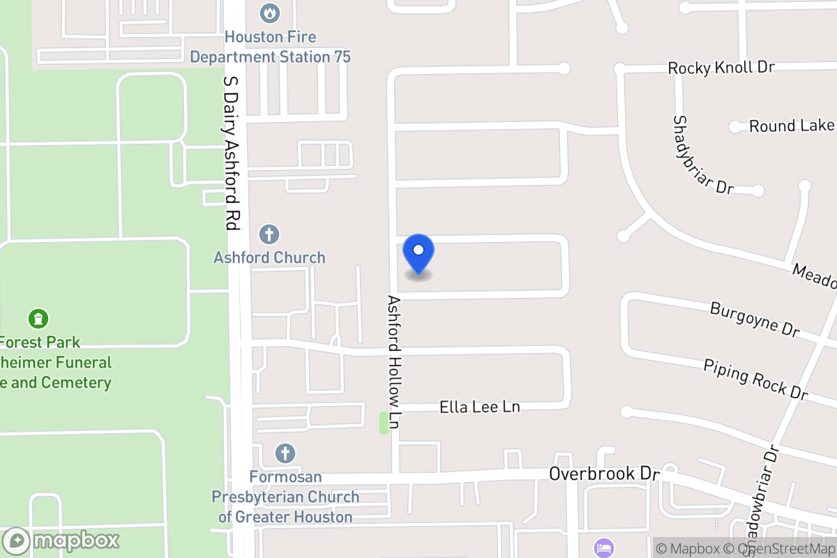Map of 12526 Burgoyne Dr, Houston