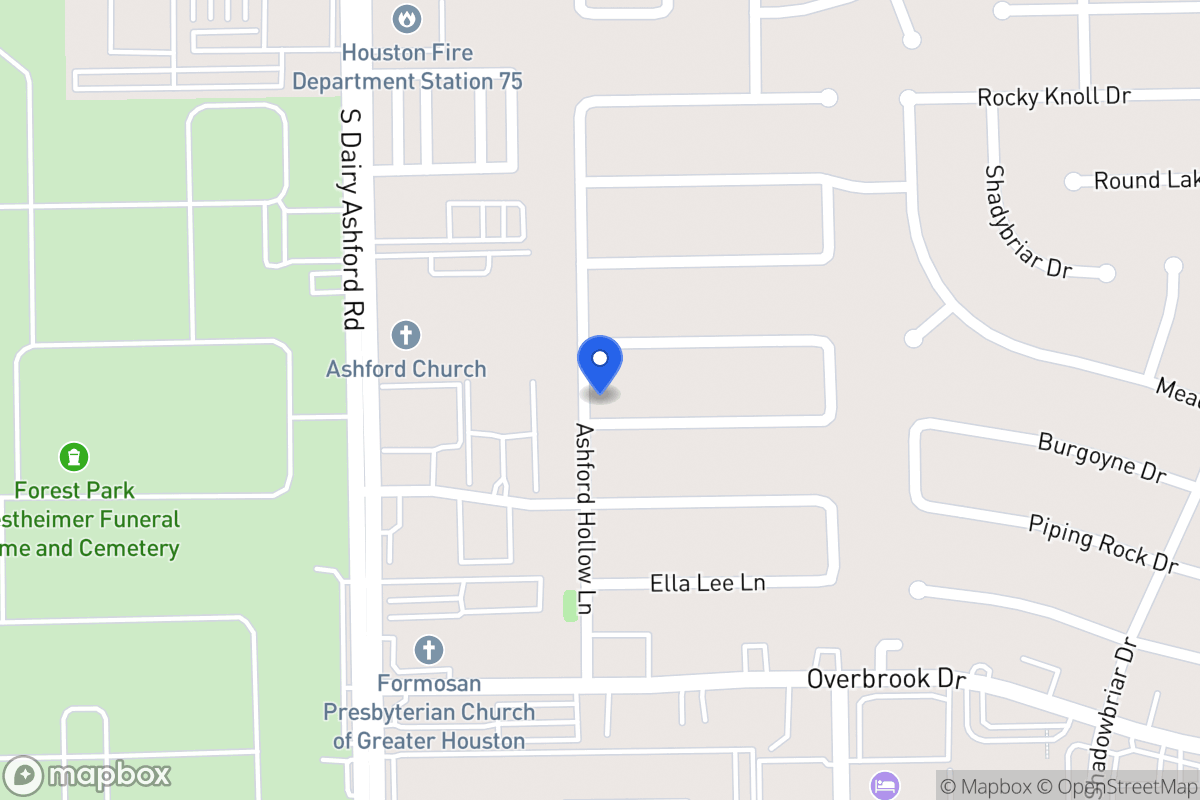 Map of 12530 Burgoyne Dr, Houston