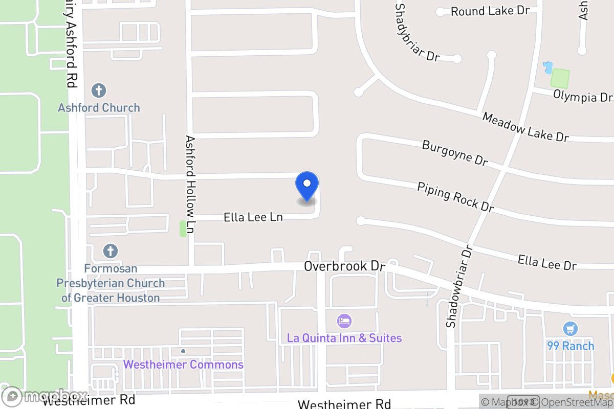 Map of 12406 Ella Lee Ln, Houston