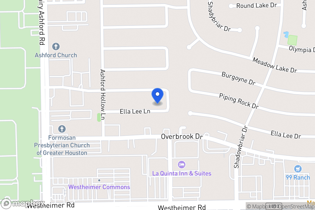 Map of 12410 Ella Lee Ln, Houston