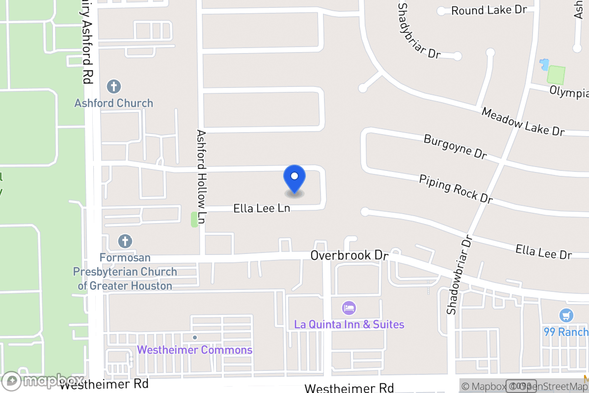 Map of 12414 Ella Lee Ln, Houston