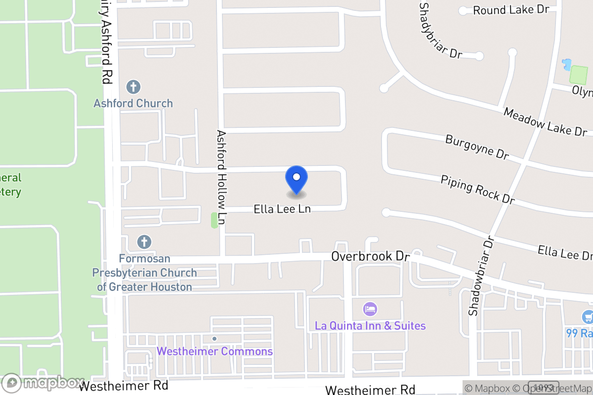 Map of 12502 Ella Lee Ln, Houston