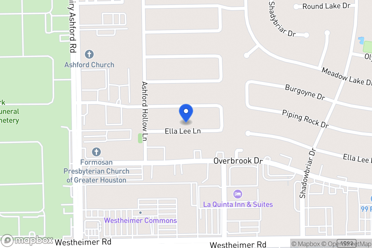 Map of 12506 Ella Lee Ln, Houston