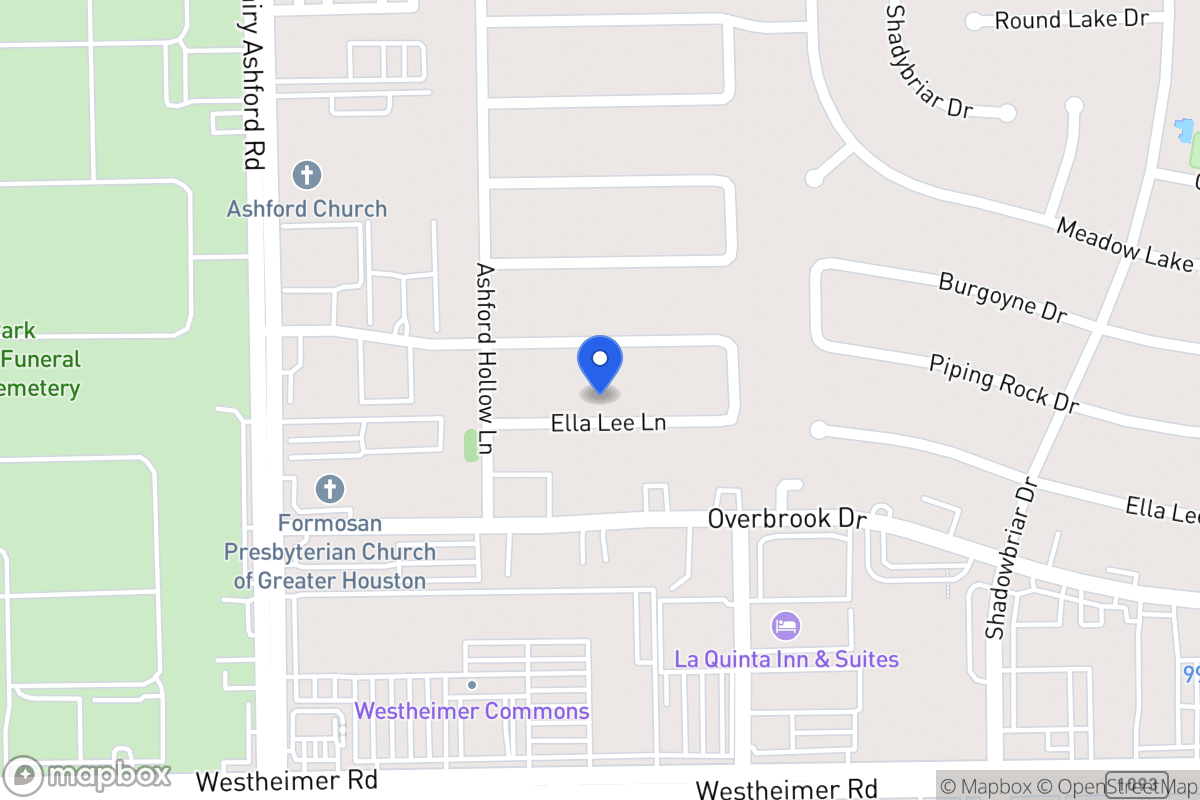Map of 12510 Ella Lee Ln, Houston