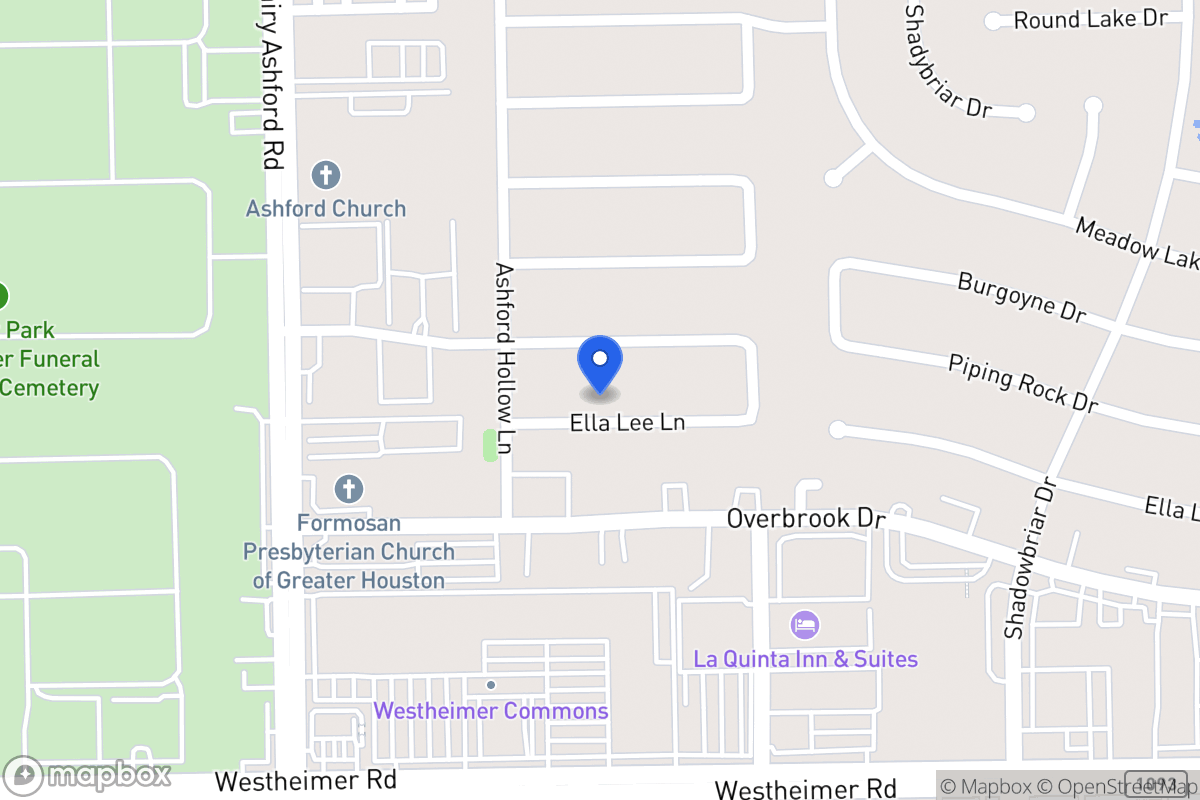 Map of 12514 Ella Lee Ln, Houston
