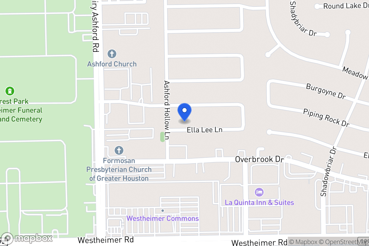 Map of 12522 Ella Lee Ln, Houston